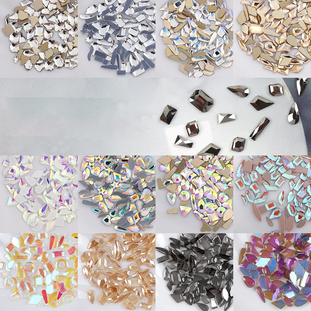 Flat Back Nail Crystals，Rhinestones For Nails Art Design 